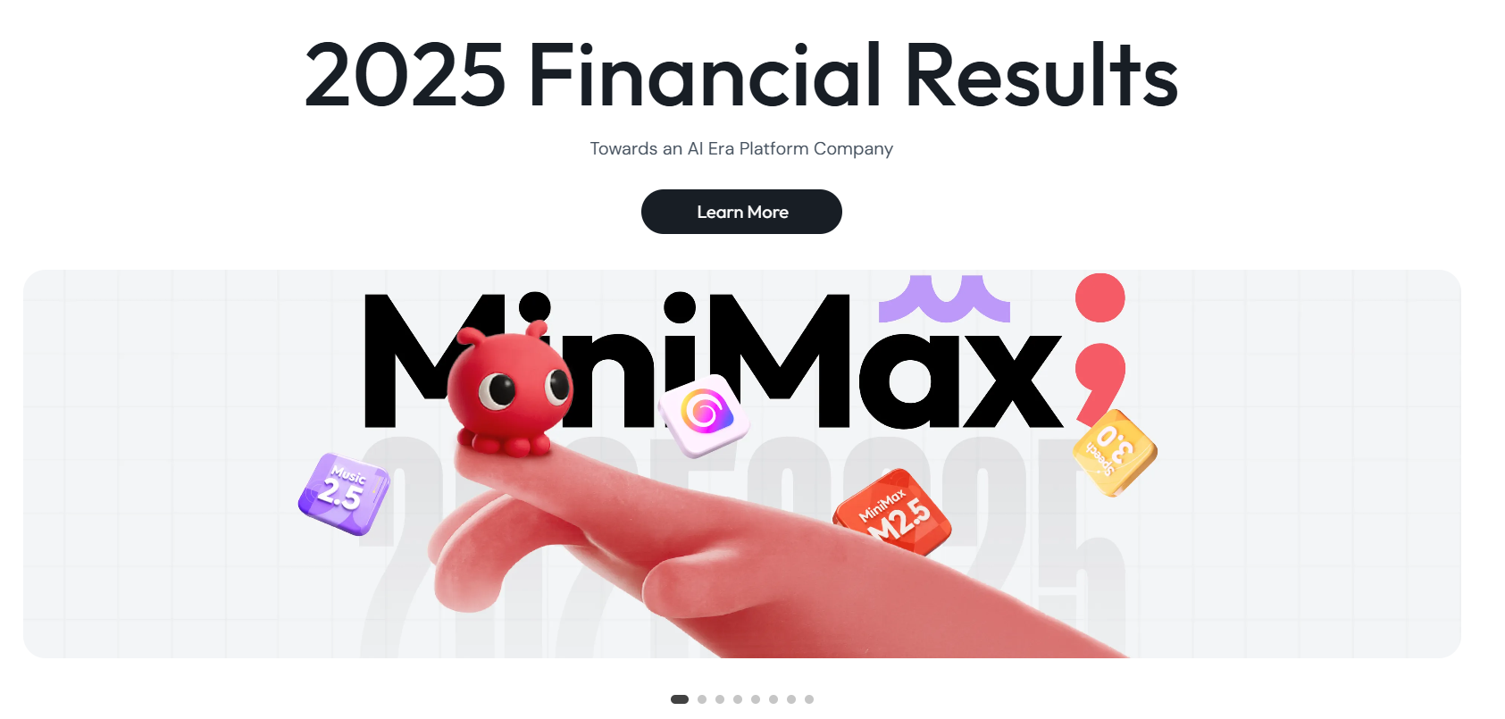 MiniMax 소개 화면 이미지